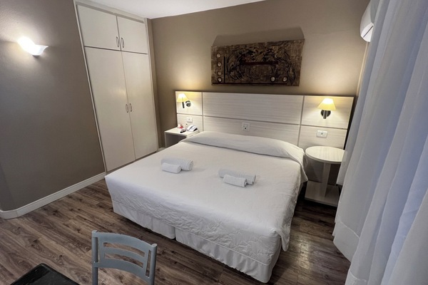 Bedroom. Interior and views may vary by availability.