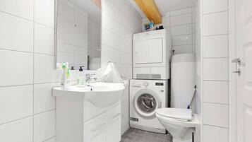 Ducha, secador de pelo, toallas