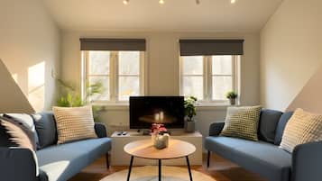 Una televisión, una oficina