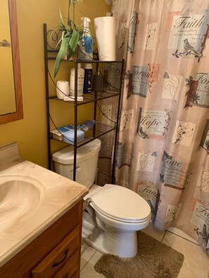 Towels, soap, toilet paper