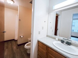 Shower, hair dryer, towels, shampoo - 2 Bedroom/2 Bath Downtown | Sleeps Six | Walkable (Pittsburgh)