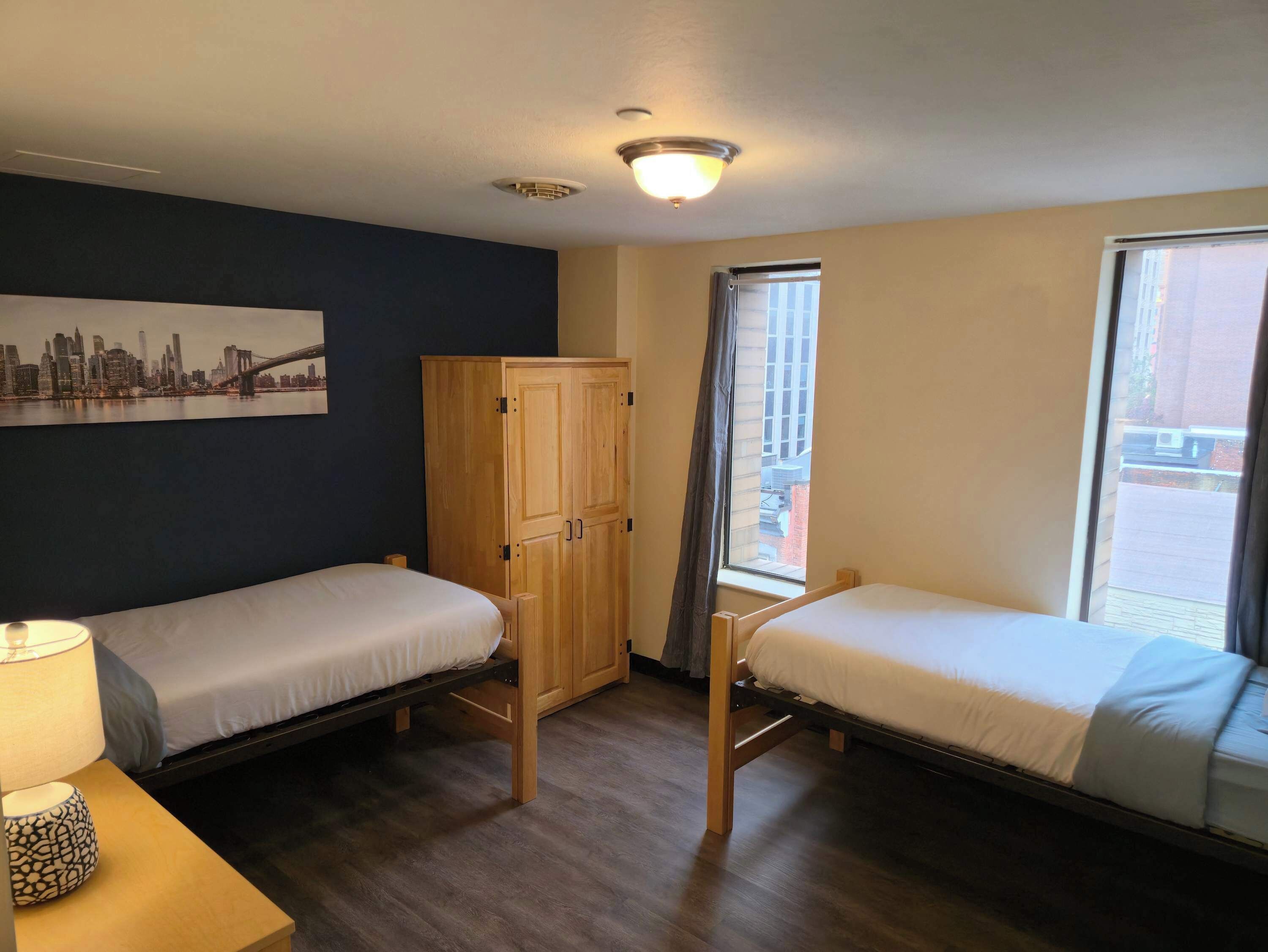 2 slaapkamers, een strijkplank/strijkijzer, wifi, beddengoed