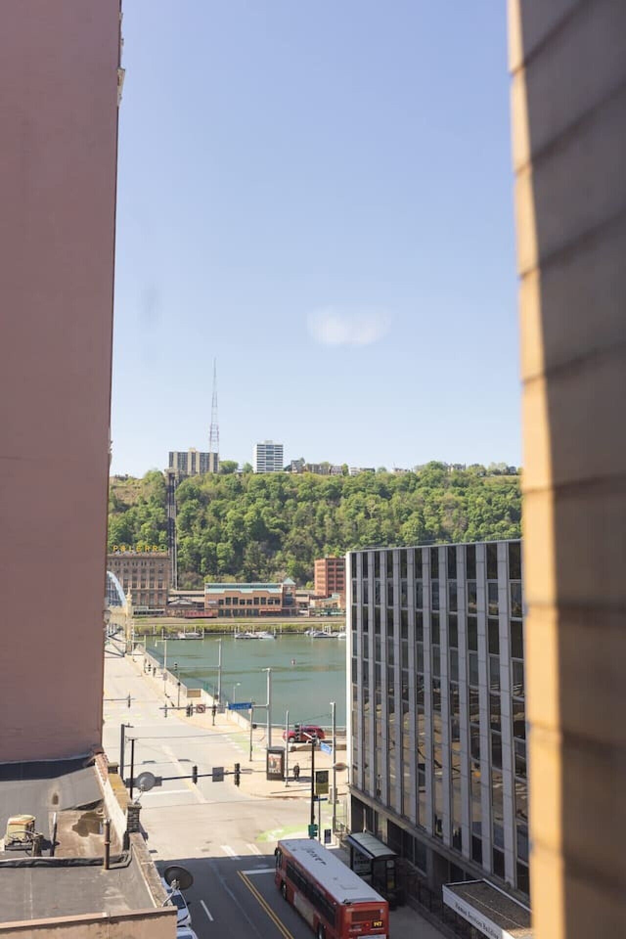 Blick von der Unterkunft