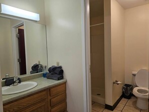Shower, hair dryer