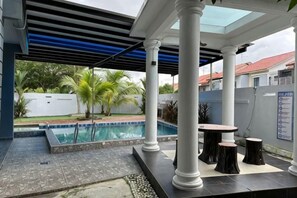 Unclassified image, 2 of 10, button - Stylish Blue Water Home w/ Pool (Tebrau)