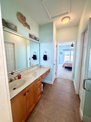 House, 1 Bedroom | 1 bedroom, desk, laptop workspace, iron/ironing board - Seaside Bungalow 1 Bedroom Home (Navarre)