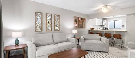 Apartment, 2 Schlafzimmer | Wohnbereich