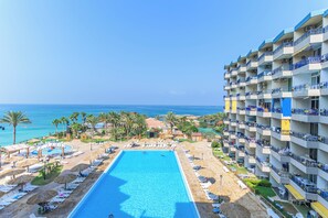 Monolocale, 1 letto matrimoniale, balcone, vista mare | Vista spiaggia/mare