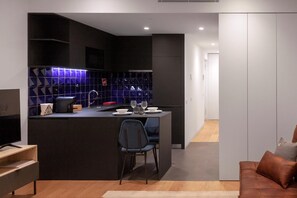 Studio (Studio) | Eigene Küche | Kühlschrank, Mikrowelle, Ofen, Toaster