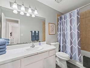 Hair dryer, towels