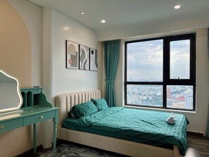 Junior Apartment, Balcony, City View | Individually decorated, individually furnished, soundproofing - UPhoenix Home- HaDo Centrosa Garden (HOA HUNG)