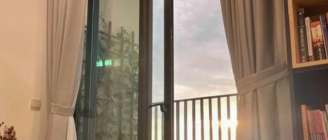 Luxury Apartment, Balcony, City View | Terrace/patio