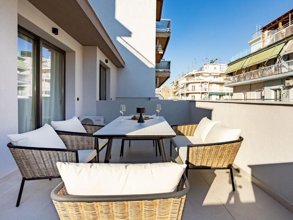 Leilighet, byutsikt | Terrasse/patio