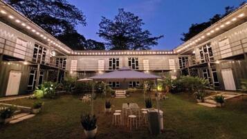 Front of property – evening/night