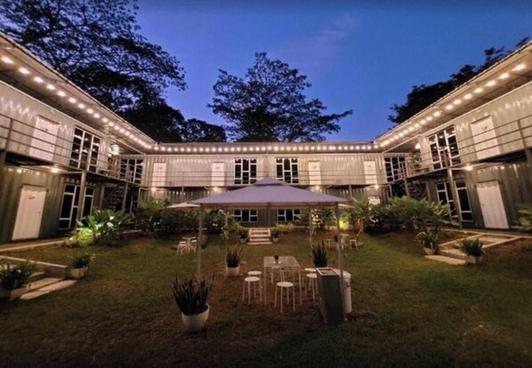 Front of property – evening/night