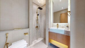Hair dryer, towels