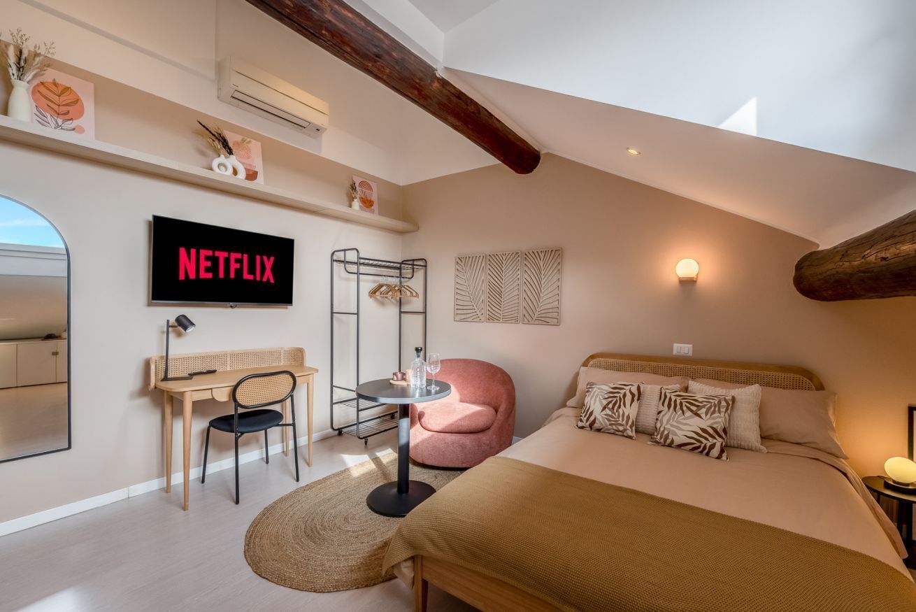 1 Schlafzimmer, Bügeleisen/Bügelbrett, kostenloses WLAN, Bettwäsche