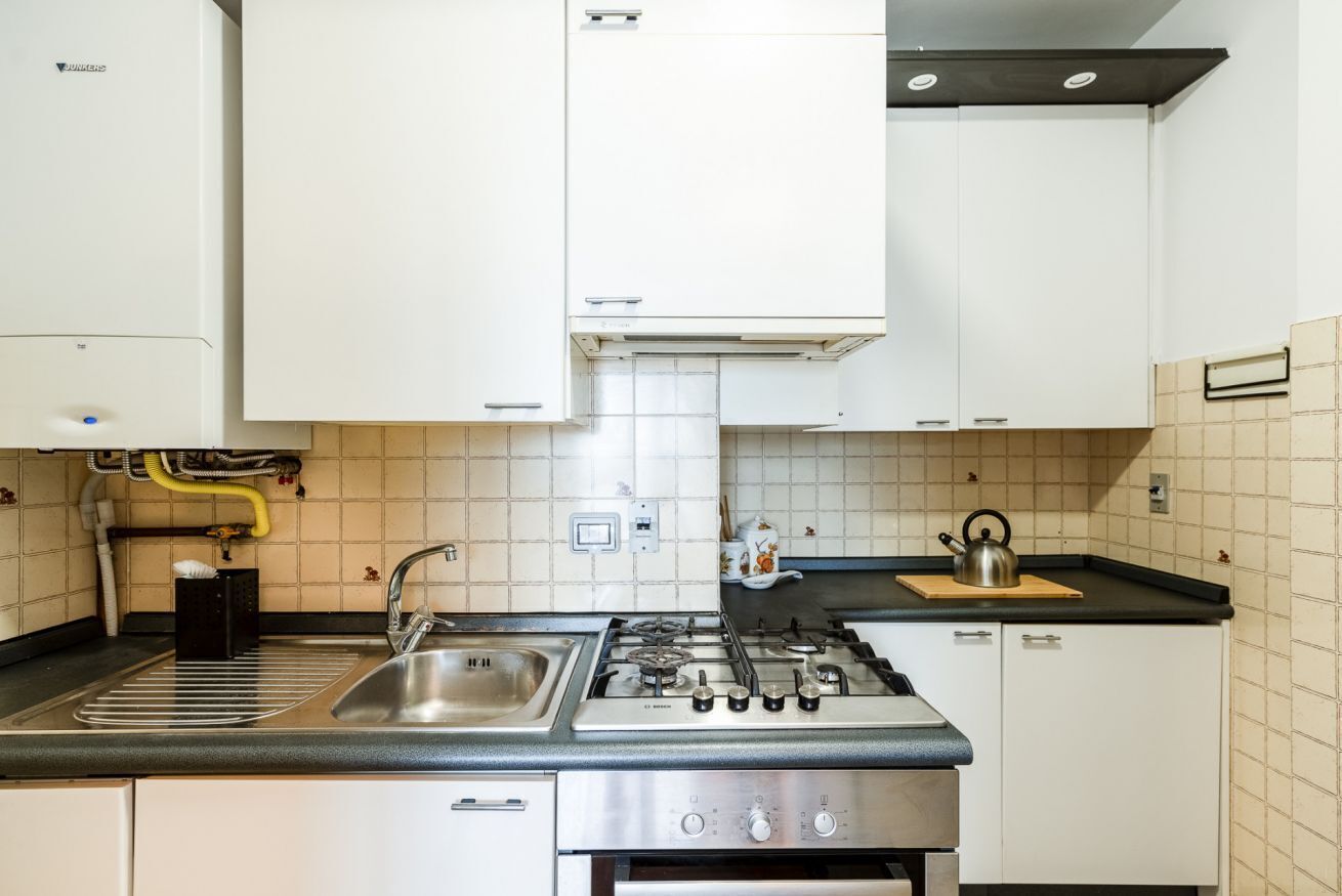 Fridge, oven, stovetop, dishwasher