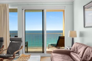 Condo, Multiple Beds (Treasure Island 1102) | Living area - Treasure Island 1102 (Panama City Beach)
