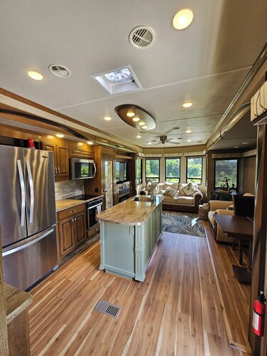 Camper on peaceful gated property.