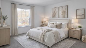 7 عدّة غرف نوم ومكواة/لوح كي وخدمة الإنترنت وملاءات أسرّة