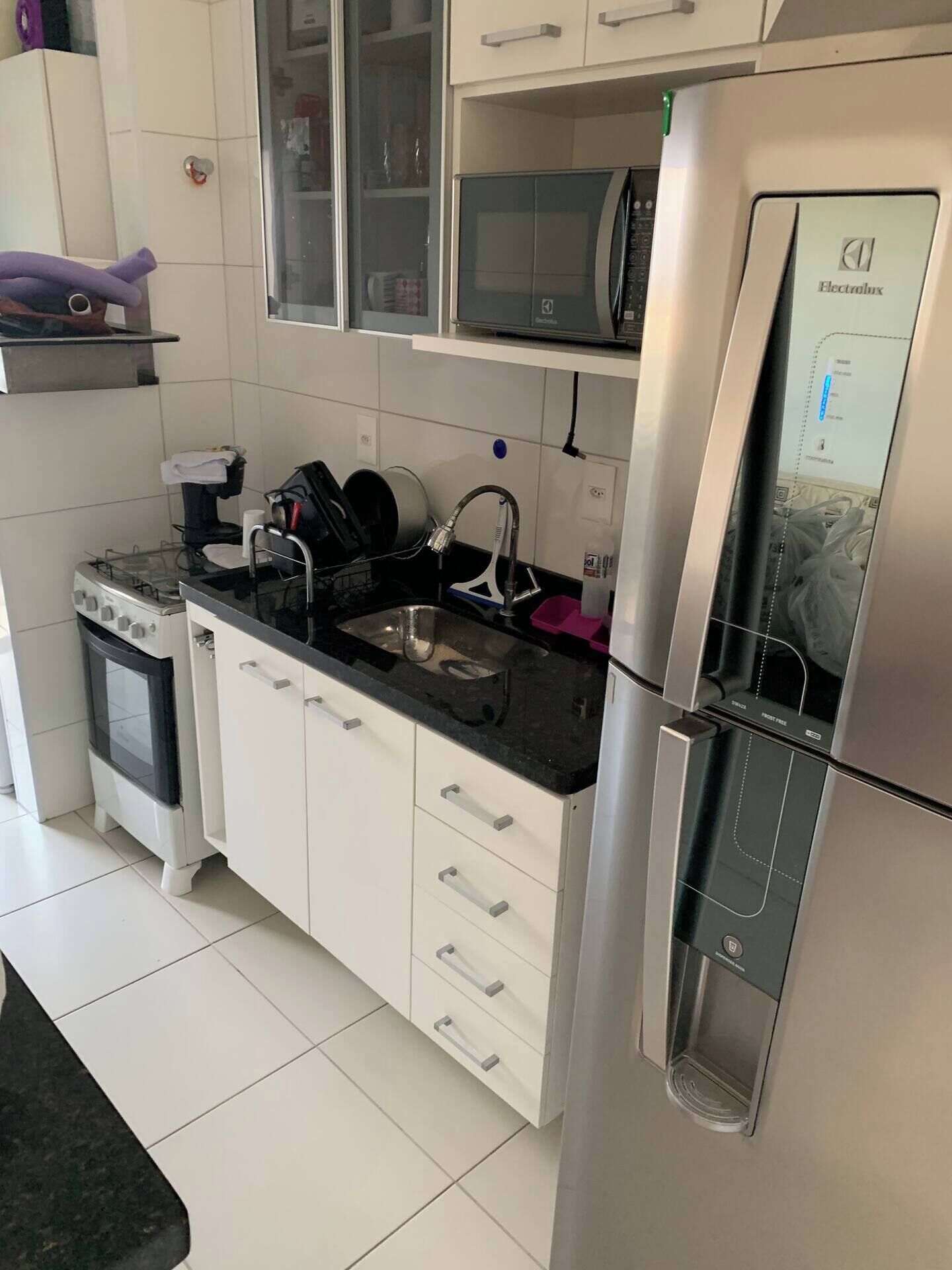 Micro-ondas, fogão, cooktop