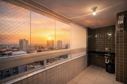 Apartamento em Praia Grande com estacionamento, Próximo do Mar