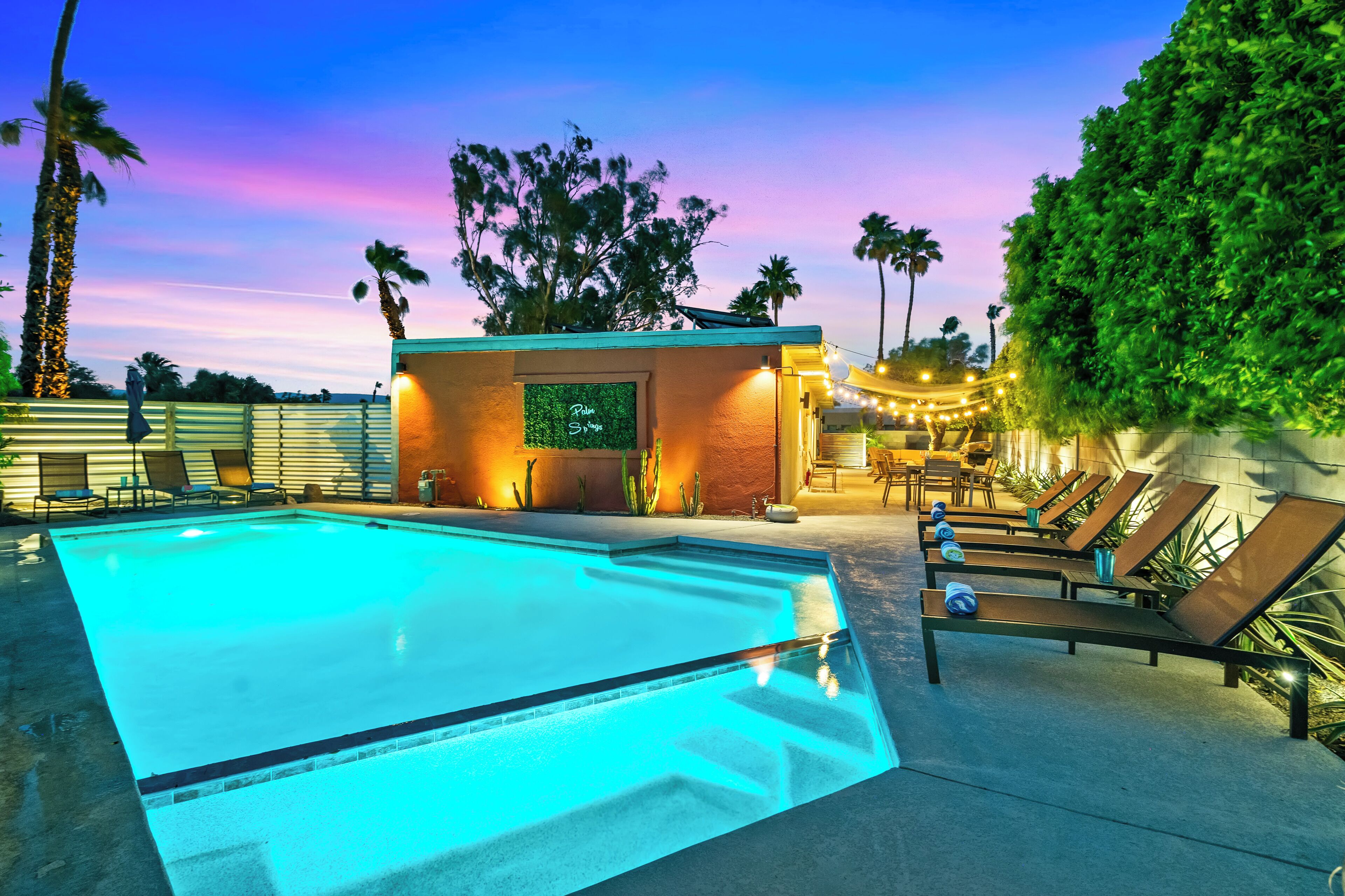 Una piscina riscaldata