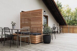 Outdoor dining - FUX in HØV design. Silence. Allgäu (Altusried)