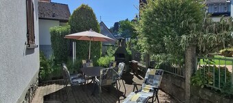 Relaxing under the castle