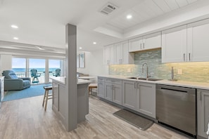 Condo, 1 King Bed (Ocean Club North B213) | Private kitchen