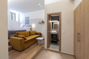 Studio Confort, 1 grand lit, non-fumeurs, cuisine | Coin séjour