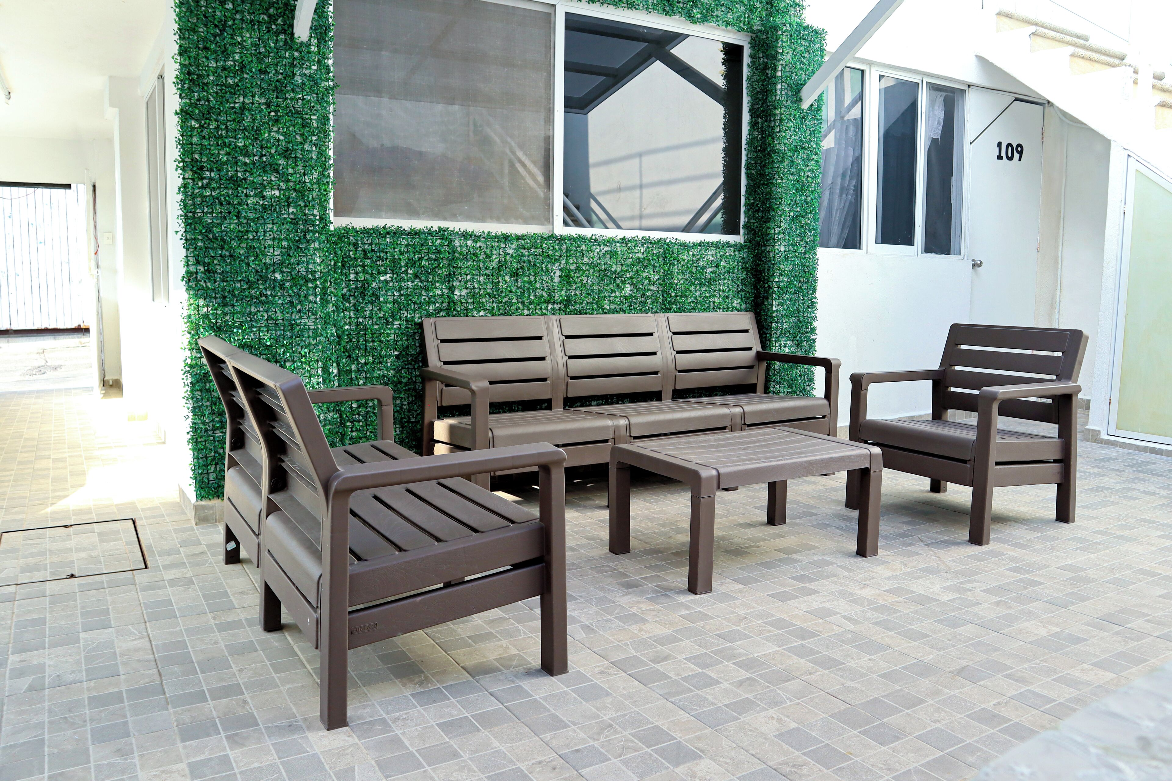 Façade de l’hébergement