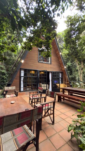 Kivulini A-Frame Cabin Forest-Wake to 360° forest views in a reimagined retreat.