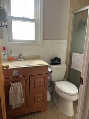 Regadera y secadora de cabello 