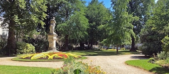 Medieval-themed accommodation; restored mansion with whirlpool bath