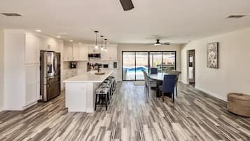 Microwave, oven, stovetop, dishwasher