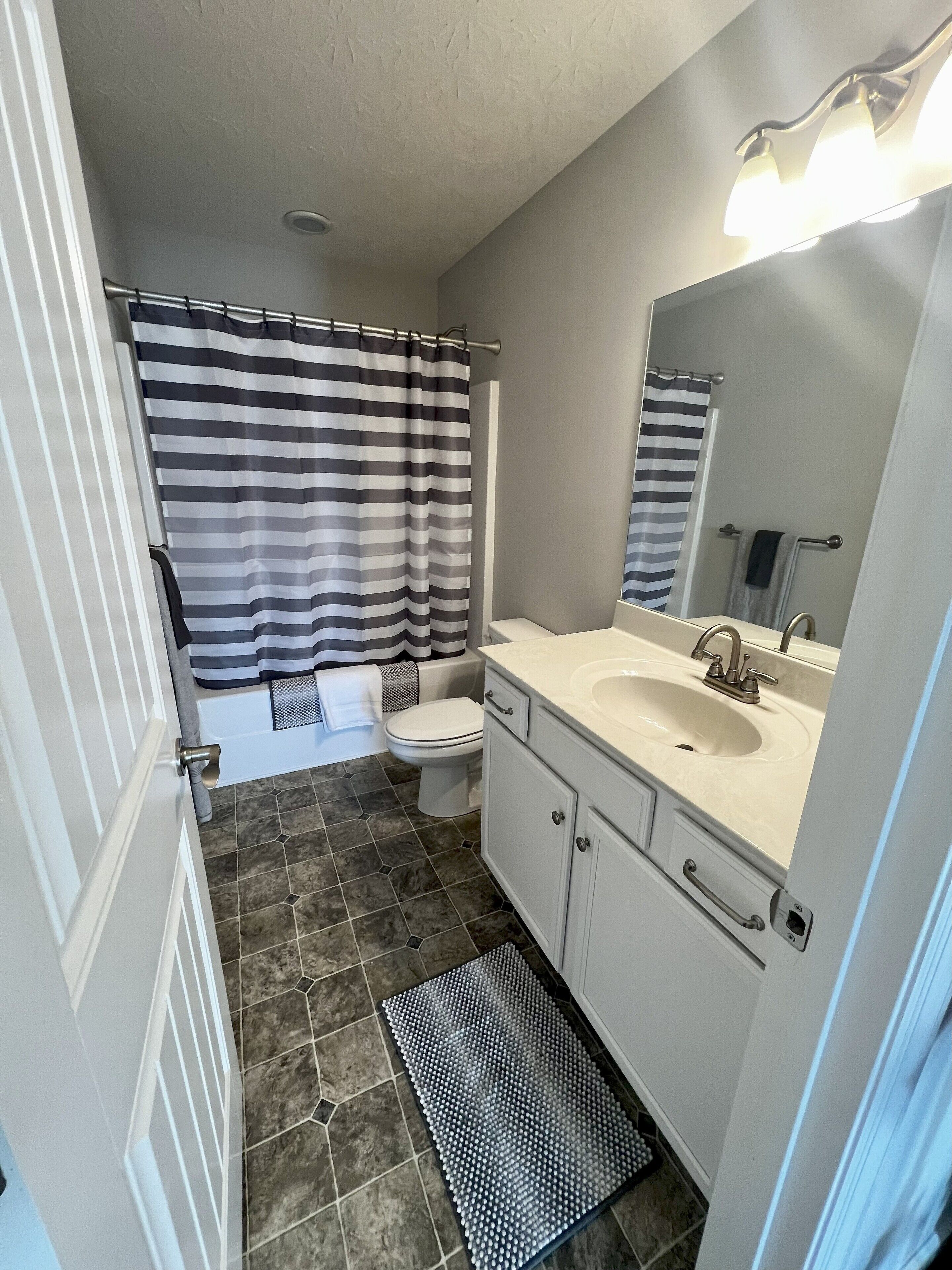 Towels, soap, toilet paper