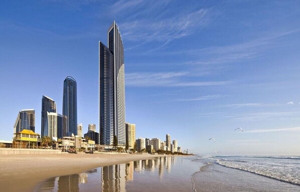 On the beach