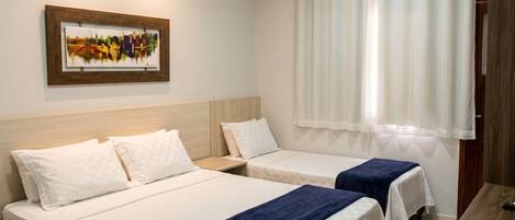 ห้องแฟมิลี่ | มินิบาร์, โต๊ะทำงาน, Wi-Fi ฟรี, ผ้าปูที่นอน