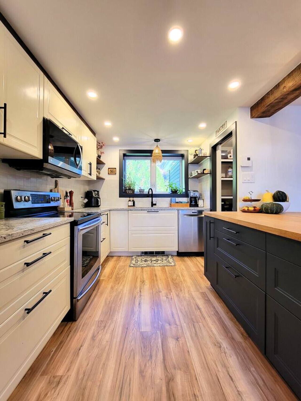 Microwave, oven, stovetop, dishwasher