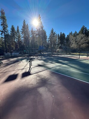 Sports court - Pickle Ball and Tennis directly across street! Steps to Swim Beach, The Lake, Minutes from Snow Summit! (Big Bear Lake)