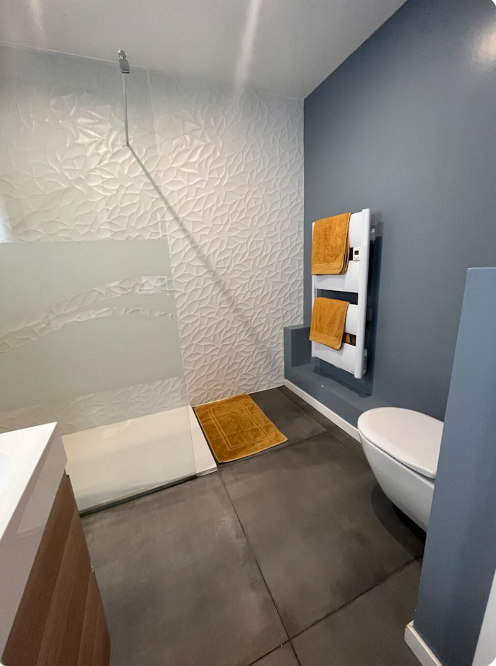 Suihku, hiustenkuivaaja, pyyhkeet, vessapaperi