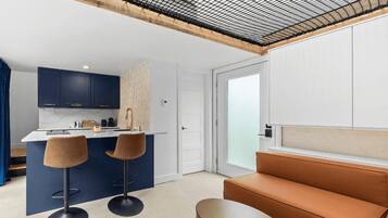 Microwave, oven, stovetop, cookware/dishes/utensils