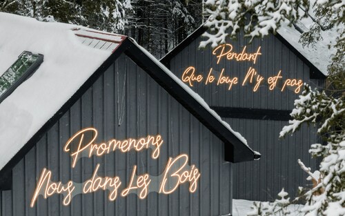 Luxury mini-chalets to disconnect for two with a private spa nestled in the hear