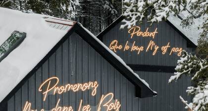 Luxury mini-chalets to disconnect for two with a private spa nestled in the hear