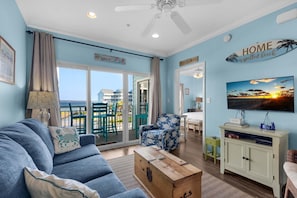 Condo, 1 Queen Bed with Sofa bed (Baywatch H3) | Living area - Baywatch H3 (Pensacola Beach)