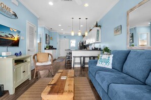 Condo, 1 Queen Bed with Sofa bed (Baywatch H3) | Living area - Baywatch H3 (Pensacola Beach)