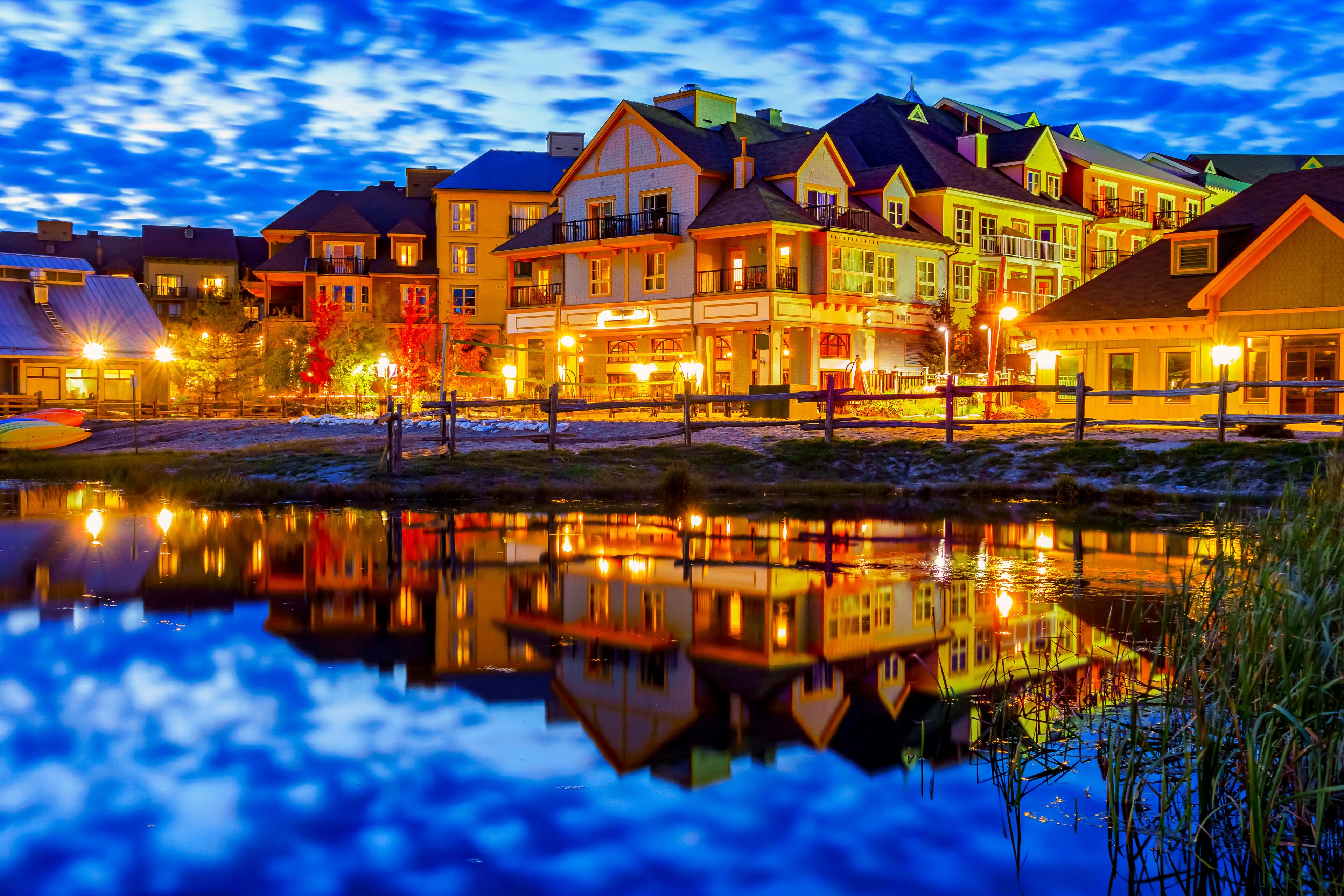 Front of property – evening/night