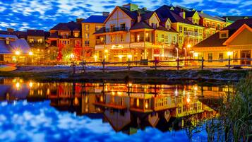 Front of property – evening/night